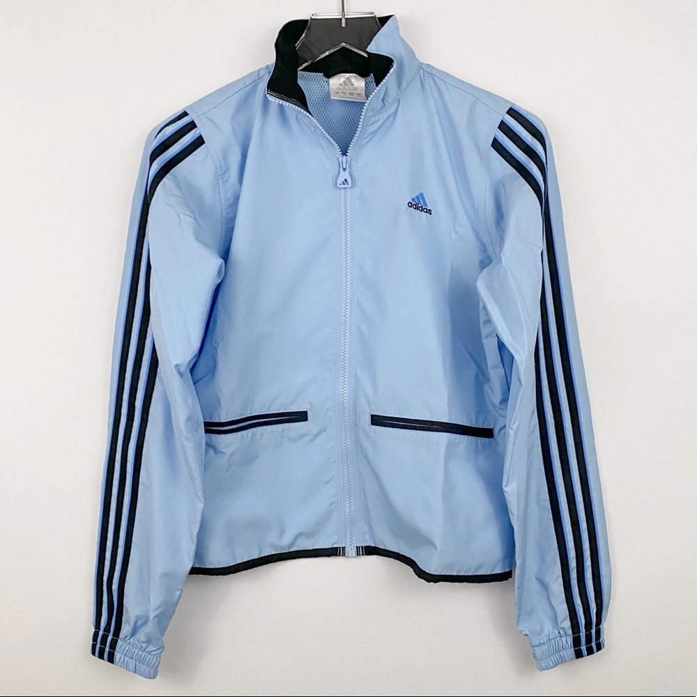 Adidas Windbreaker Jacket blue and black